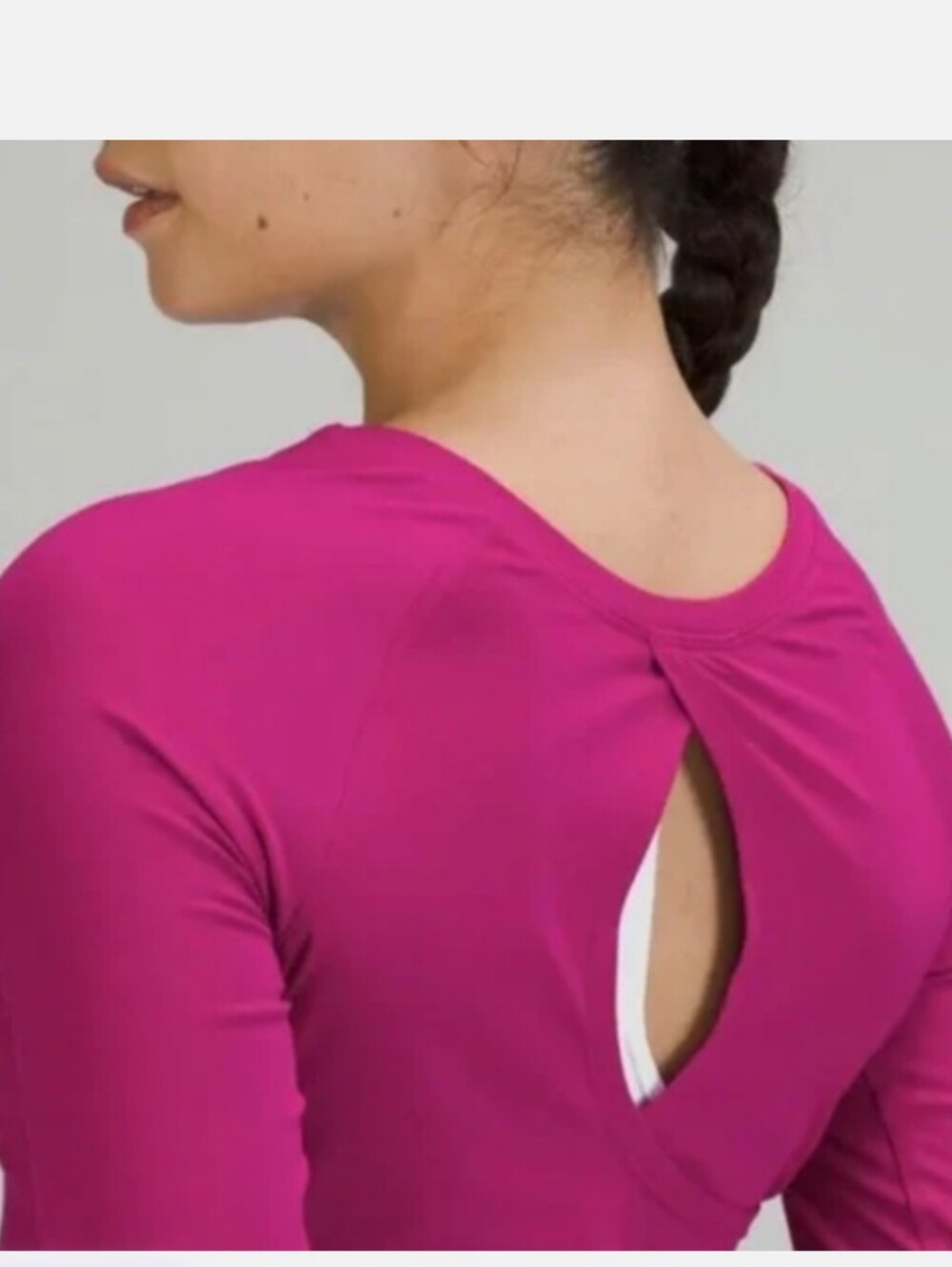 RARE Lululemon LA Keyhole Reversible Long Sleeve Ripened Raspberry - Picture 3 of 7